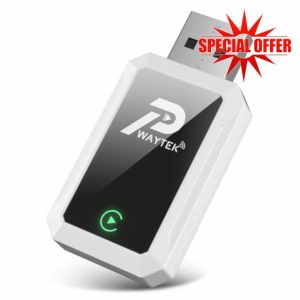 PWAYTEK 2-in-1 Wireless CarPlay & Android Auto Wireless Adapter
