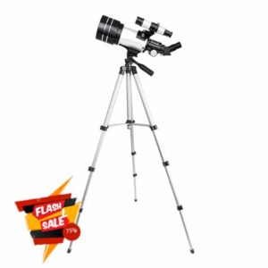 Boddceto 150X Astronomical Telescope for Kids 70mm Refractor Telescopes for Astronomy Beginners with Bluetooth Phone Holder Easy Install Easy to Use