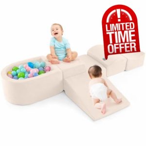 Maxmass 5Pcs Toddler Climb and Crawl Foam Play Set