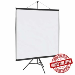 idaxl projection screen with tripod - 67 inch matte screen