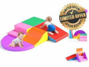Aoykkii 6 Piece Toddler Climb and Crawl Foam Play Set