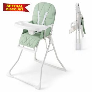 COSTWAY Foldable Highchair for Babies and Toddlers