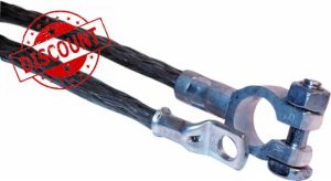 Mehr Braided Earth Straps Light Duty Terminal & Ring Ends 12V