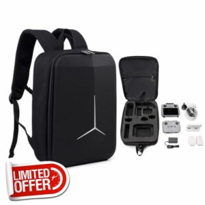 LiLiTok Drone Carrying Backpack for DJI Flip Fly More Combo Drone and RC2/RC3 Remote Controller Accessories