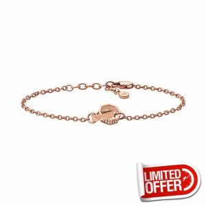 Emporio Armani Unisex Rose Gold-Tone Stainless Steel Bracelet