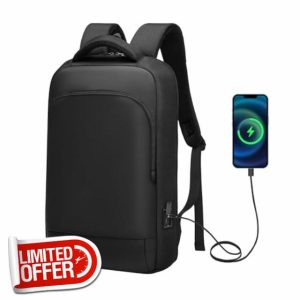 MANETTA Slim Laptop Backpack for Men Women 15.6 inch Laptop Backpack Water Resistant Computer Notebooks Lightweight Small Backpacks For Business Work