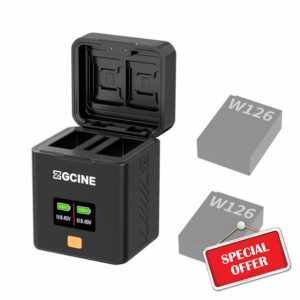 ZG CINE PS-W126 Charging Case Camera Battery Charging Box for FX NP-W126S Battery
