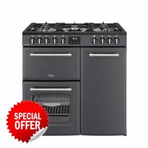 Belling Farmhouse 90cm Dual Fuel Range Cooker - Anthracite