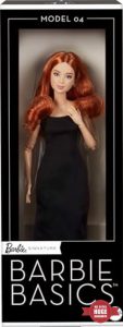 Barbie Mattel Basics Model 04 Collector Doll with Red Curly Hair