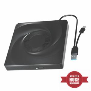 HINAYOSAN USB3.0 USB C External DVDs Optical Drives DVDs/VCD Burners Portable Player Writer For Laptop Desktop PC Wind11 1