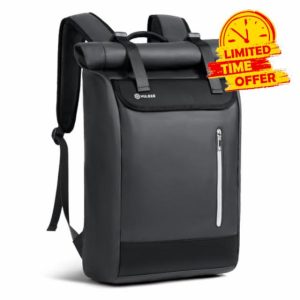 YULEEE Roll Top Waterproof Laptop Backpack for Women & Men