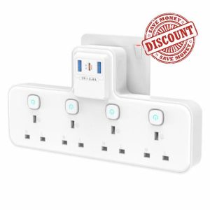 Plug Extension Socket with PD20W USB C Slot