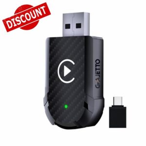 GAJETTO Wireless CarPlay Adapter UK – 2025 Upgraded CarPlay Wireless Adapter