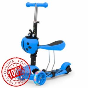 Trendi 3-in-1 Kids Scooter with LED Light-Up Wheels – Adjustable Handlebar