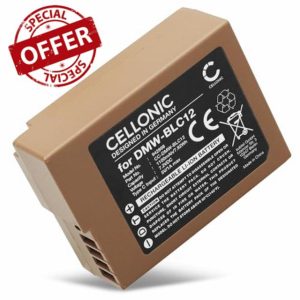 CELLONIC Battery DMW-BLC12 with Type-C input compatible with Panasonic Lumix DMC-FZ1000 DMC-FZ300 DMC-FZ200 DMC-G70 DMC-G7 DMC-G81 DMC-G6 DMC-FZ200 DMC-GX8 7.2V 1100mAh
