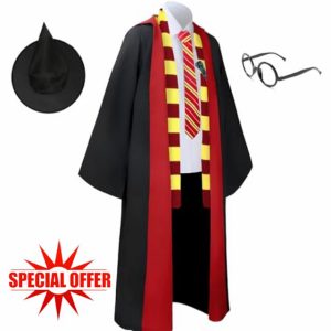 Ficlwigkis Wizard Robe Cloak Costume
