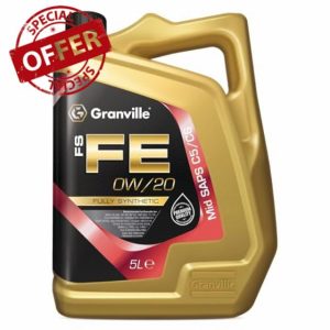 Granville FS-FE 0W/20 Fully Synthetic Engine Oil – 5L | Advanced Fuel-Efficient C5/C6 Lubricant Engine Oil for Modern Petrol and Diesel Engines – Compatible with LSPI Protectio