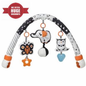 ZCYLPT Baby Plush Arch Sensory Toys Cute Animals for Brain Development in Car Seat Stroller Crib Travel