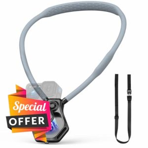AMAZEAR Magnetic Neck Holder for Action Camera Accessory Comfortable Hands-Free Chest Mount First-Person POV VLOG