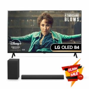LG OLED55B46LA 55-Inch 4K UHD Smart TVwith US40TR Bluetooth Soundbar with Wireless Subwoofer            [Energy Class G]