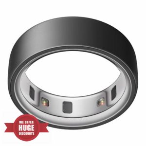 Oura Ring 4 - Stealth - Size 12 - Smart Ring | Size First with Oura Ring 4 Sizing Kit | Sleep Tracking Wearable - Heart Rate - Fitness Tracker - Up to 8 Days Battery Life