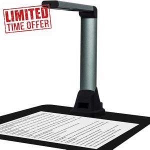 Savornest Portable Document Scanner: Portable HD A4 Multilingual OCR USB Document Camera for Schools