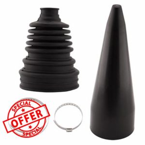 WateryWave Universal CV Boot Installation Mount Cone Tool with 2 Clamps for Fitting Stretch CV Dust Cover Boot CV Joint Drive Shaft Installation CV Boot Tool Robust CV Boot Installation Ki