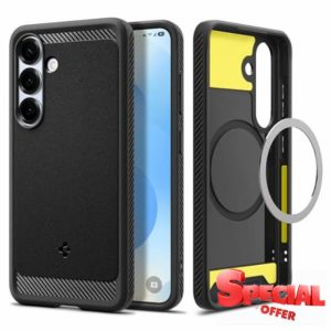 Spigen Rugged Armor MagFit Case Compatible with Samsung Galaxy S25 Plus