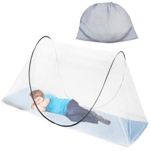 Foldable Retractable Mosquito Net Bed for Single Bed