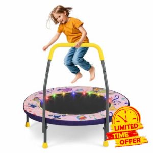 COSTWAY 36 Inch Mini Trampoline for Toddlers
