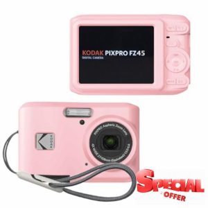Tedubax Case for Kodak PIXPRO FZ45 - Soft Silicone Camera Case - Pink - Anti-Scratch