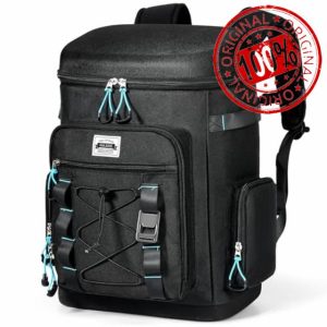 YULEEE 25L 30 Can Insulated Cooler Backpack - Leakproof Lightweight Cool Bag for Picnic