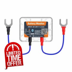 DollaTek Wireless Bluetooth 4.0 12V Car Battery Monitor Battery Tester Battery Load Tester Real Time View Battery Information for Motorhomes Motorcycles Boats Cars