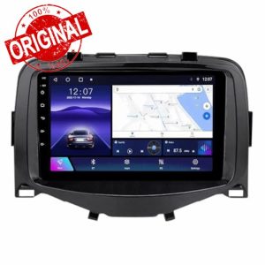 Android Car Stereo for Toyota Aygo/Peugeot 108/Citroen C1 2015-2020 Radio 9 Inch Touchscreen Car Radio with Carplay Android Auto GPS Navigation WiFi Bluetooth FM EQ Backup Camera(A1 1G+32G)