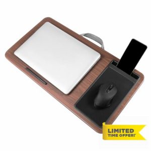 HOMOCONO Bed Couch Laptop Desk with Stand Portable Lap Table for Study Work with Pad