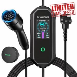 EV Charger Cable Type 2 to 3 Pin Plug