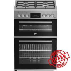 Beko 60cm Gas Cooker - Silver - A Rated            [Energy Class A]