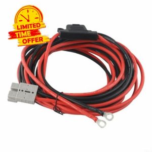 FUANA for Anderson Style 50A Battery Cable Quick Connect Wiring Kit 12V 6m with Fuse for 4x4 Vehicles Auxiliary Power(6meter)