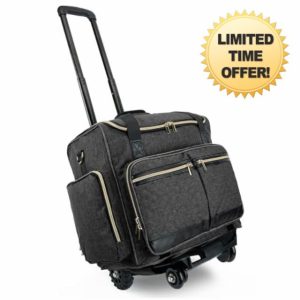 Arxus Rolling Teacher Bag with 4 Wheels