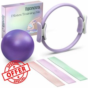 EgoNova Pilates Ring Set: 35cm Magic Circle with Dual Padded Handles