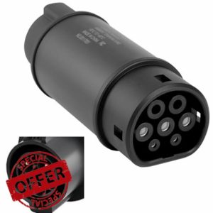 Type 1 to Type 2 EV Charger Adapter