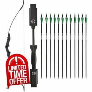 Archery 40LBS Recurve Bows Archery Set Survival Longbow for Recurve Bow Target Practice Outdoor Hunting Archery Carbon Arrows