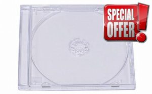 RIVERMEDIA 100 X Premium Single CD Jewel Cases with Clear Tray 10.4mm Spine Pre-Assembled (18124)