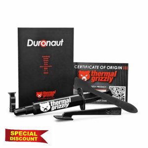 Thermal Grizzly - Duronaut - 6 Gram - Enhanced Durability & High Performance Thermal Paste - for Maximum Thermal Conductivity While Overclocking CPU/GPU/PS4/PS5/Xbox