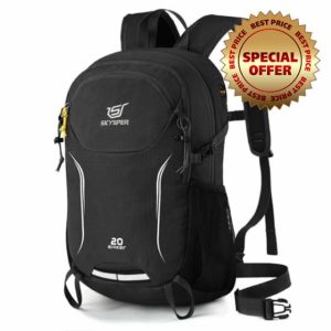 SKYSPER Recycled Hiking Backpack 20L Lightweight Travel Rucksack Breathable Walking Daypack for Trekking Camping Daytrip