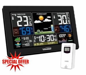 Youshiko XL YC9446 (Official 2025 UK Version) Weather Station Radio Controlled Clock