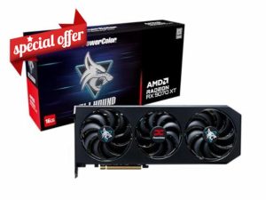 POWERCOLOR RX 9070 XT OC 16GB GDDR6 Black Mechanical Switch Manual Surface Mount 1 Cou