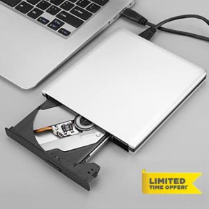 Aumotop USB3.0 Blu Ray Laptop PC External Optical Drive Disc Burner DVD CD BD Writer Recorder for Multimedia Enthusiasts