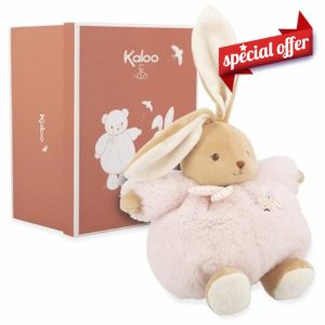 Kaloo - Pink Rabbit Plush 25cm - Ultra-soft plush for baby - Tender companion from birth - Ideal size for little hands - Birth Gift - K214018