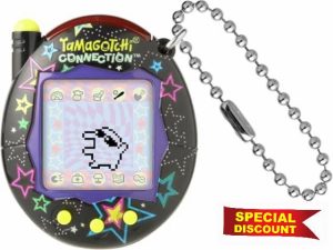 TAMAGOTCHI Bandai Connection Digital Pet Neon Stars Shell Virtual Pet Electronic Toy With Infra-Red Connection For Shared Fun | Kids Toys For Girls And Boys Are Great Japanese Gifts